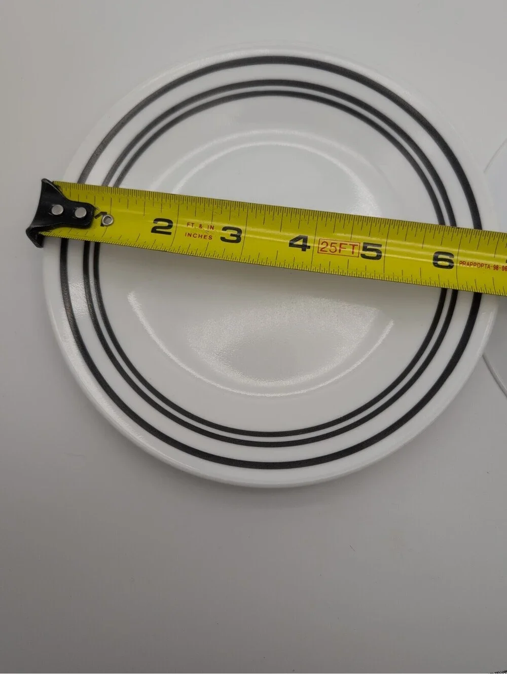 Corelle Classic Cafe Black Bread/Dessert 6-3/4”Plates Set Of 2 USA Pre-owned USA