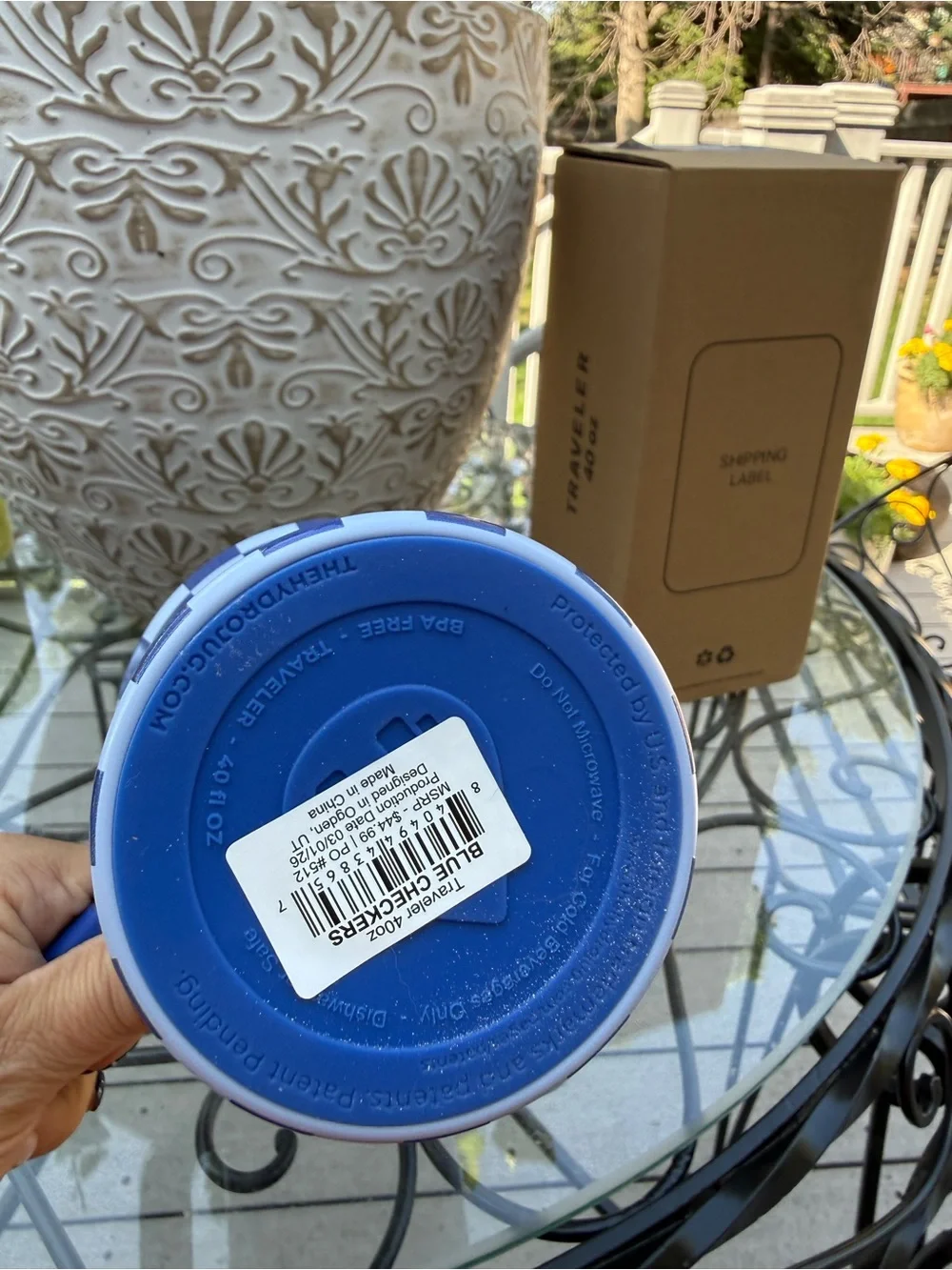 HydroJug tall travel