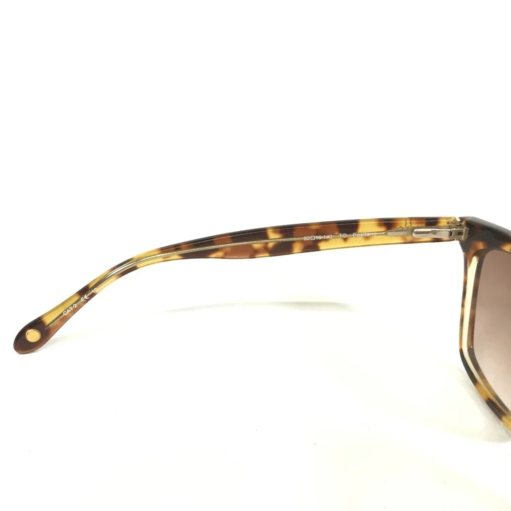 Lilly Pulitzer Sunglasses Positano TO Light Havana Tortoise Gold Wire Mirrored