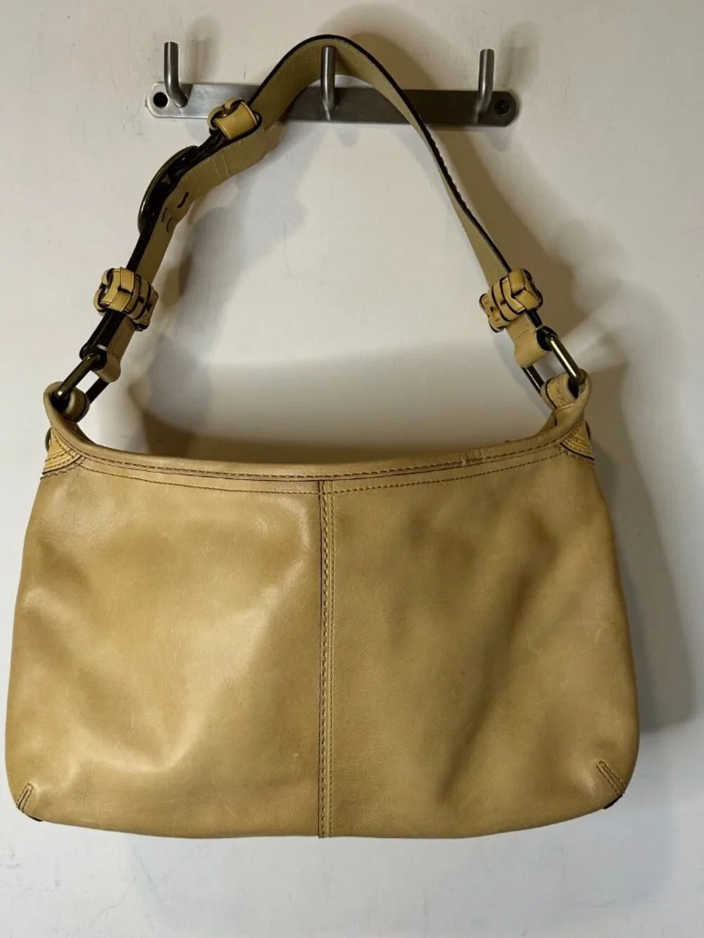 Coach Camel Leather Hobo Shoulder Bag
