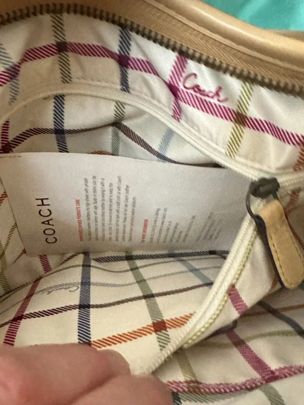 Coach Camel Leather Hobo Shoulder Bag