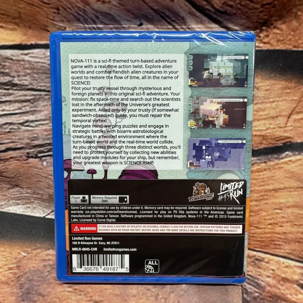 Nova-111 Limited Run #45 PS Vita Video Game Sci-Fi Adventure Puzzle