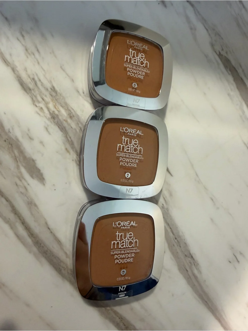 L'Oreal Paris True Match Super Blendable Oil Free Makeup Powder N7 Medium Deep