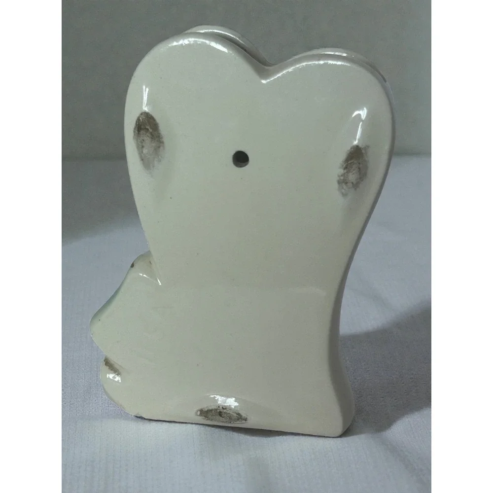 Vintage Ceramic‎ Wall Pocket Vase – Floral Design – Made in USA – 6