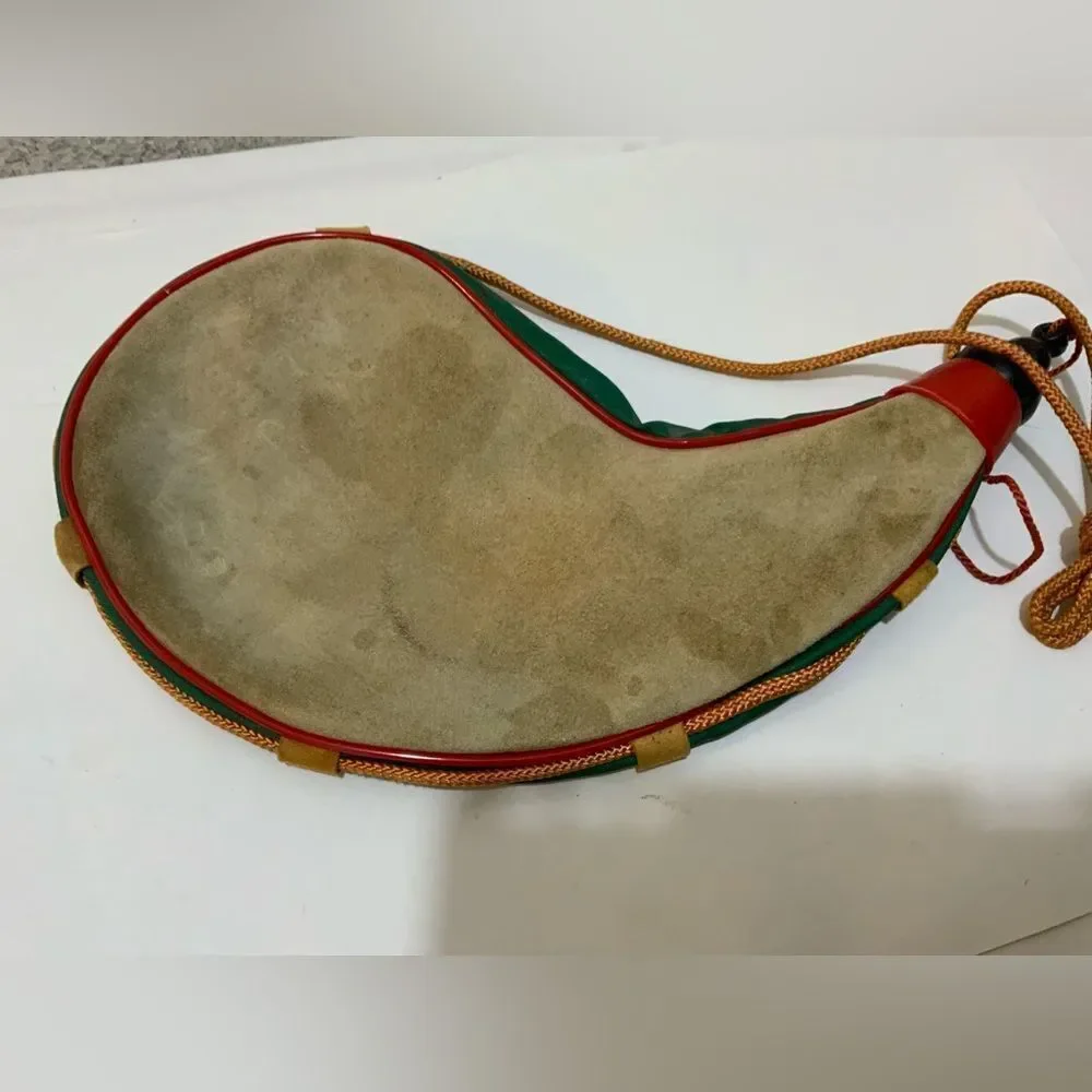 Canteen Bota Bag Spanish Leather Wine Water Flask Pouch 32oz Cosplay Renaissance