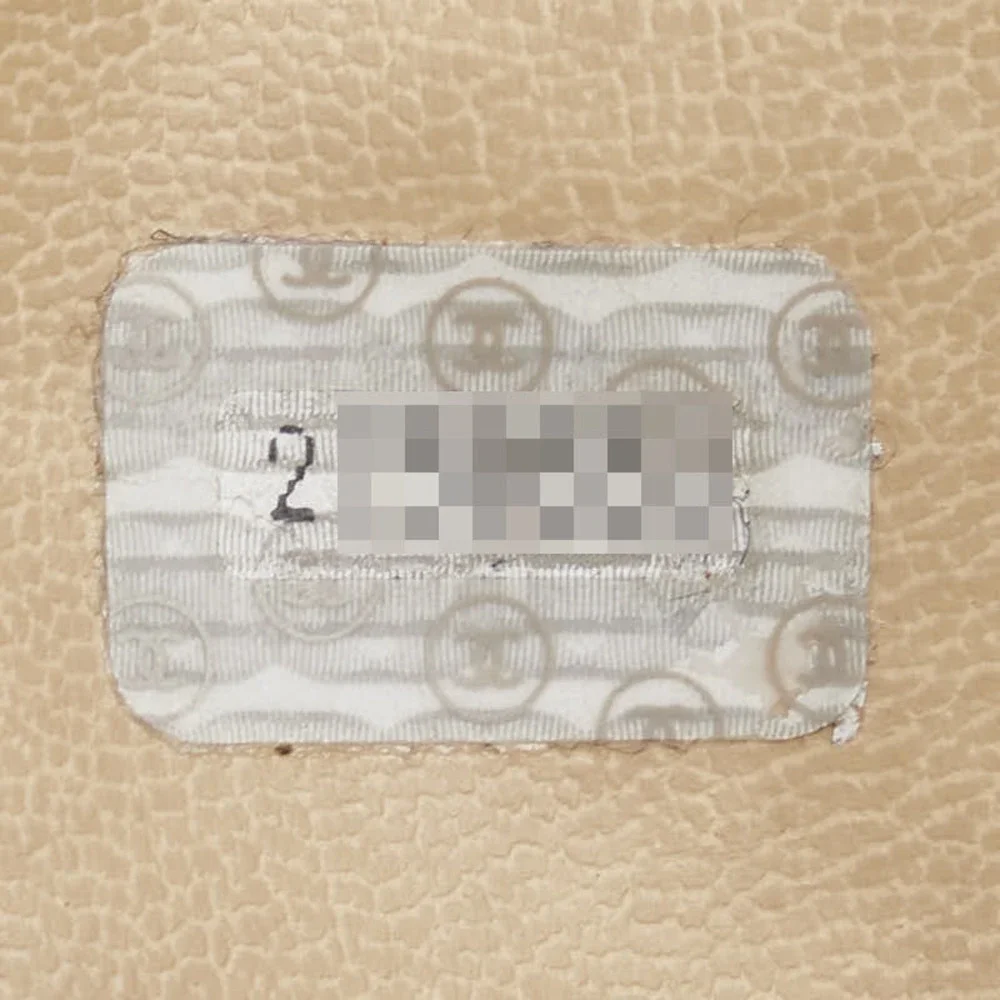 CHANEL gray leather