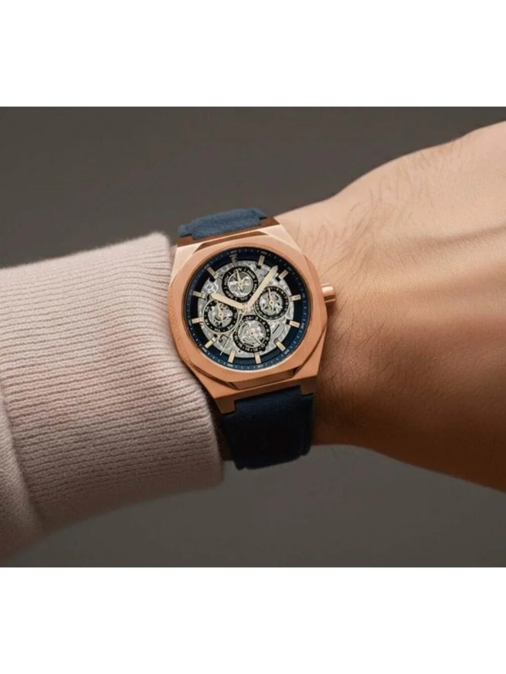 NWT Thomas Earnshaw Drake Triple Calendar Blue Dial Men's Watch