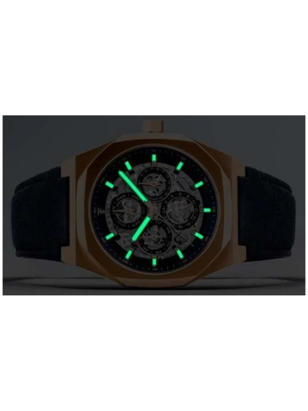 NWT Thomas Earnshaw Drake Triple Calendar Blue Dial Men's Watch