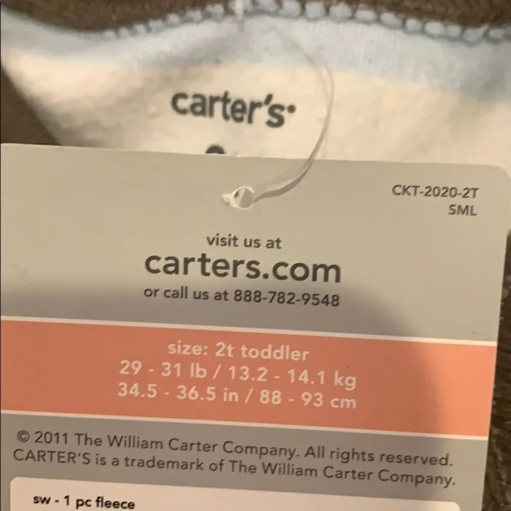 Carters new tag