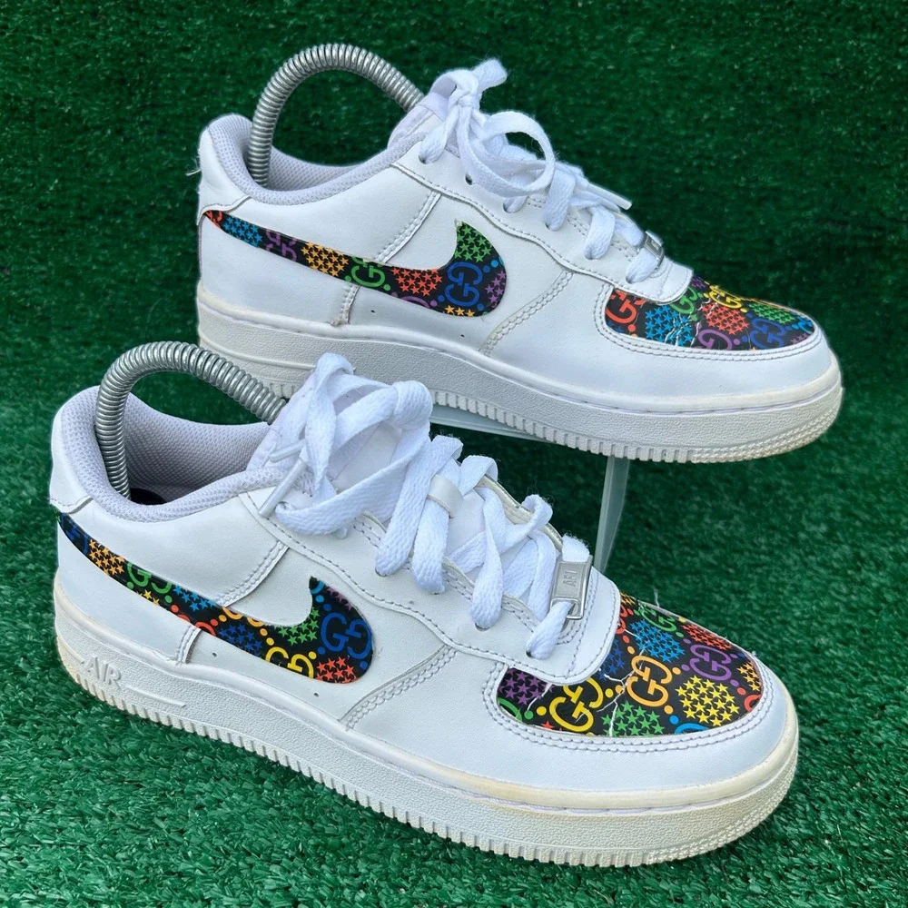 Nike rainbow monogram