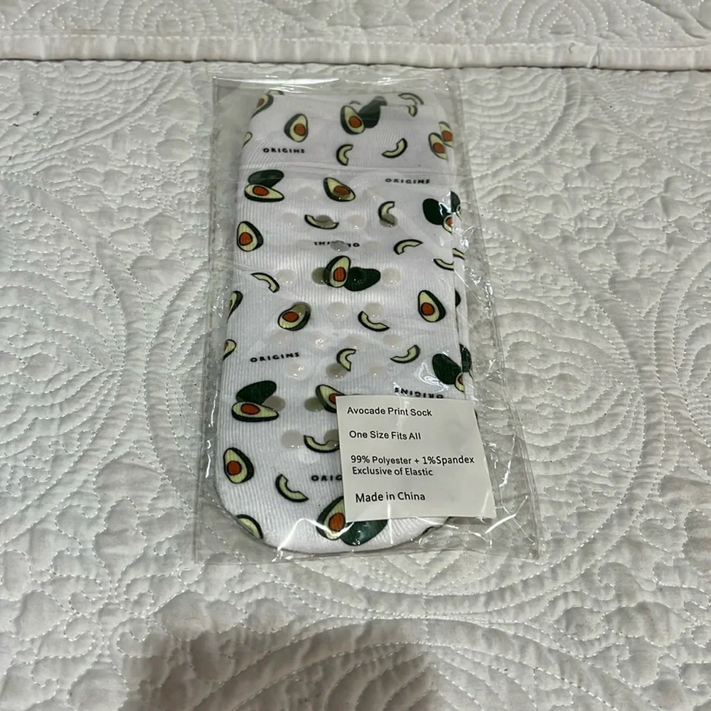 Origins avocado print socks,‎ new