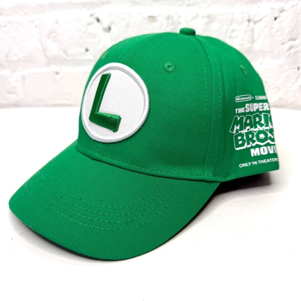 Super Mario Bros Movie (2023) Luigi Green Baseball Hat Promotional Cap‎