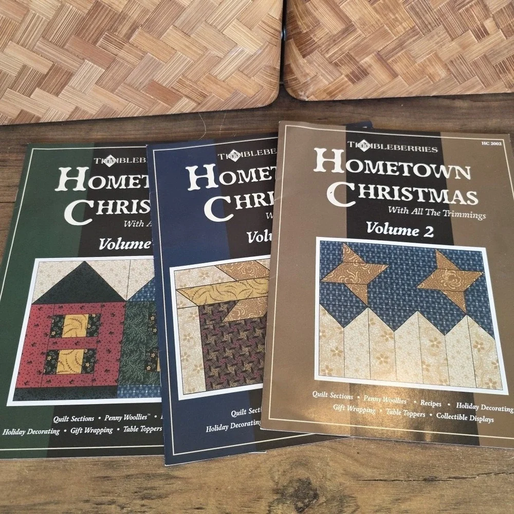 Thimbleberries Hometown‎ Christmas Lot of 3 Volumes 2, 3 & 4 Recipes Quilting