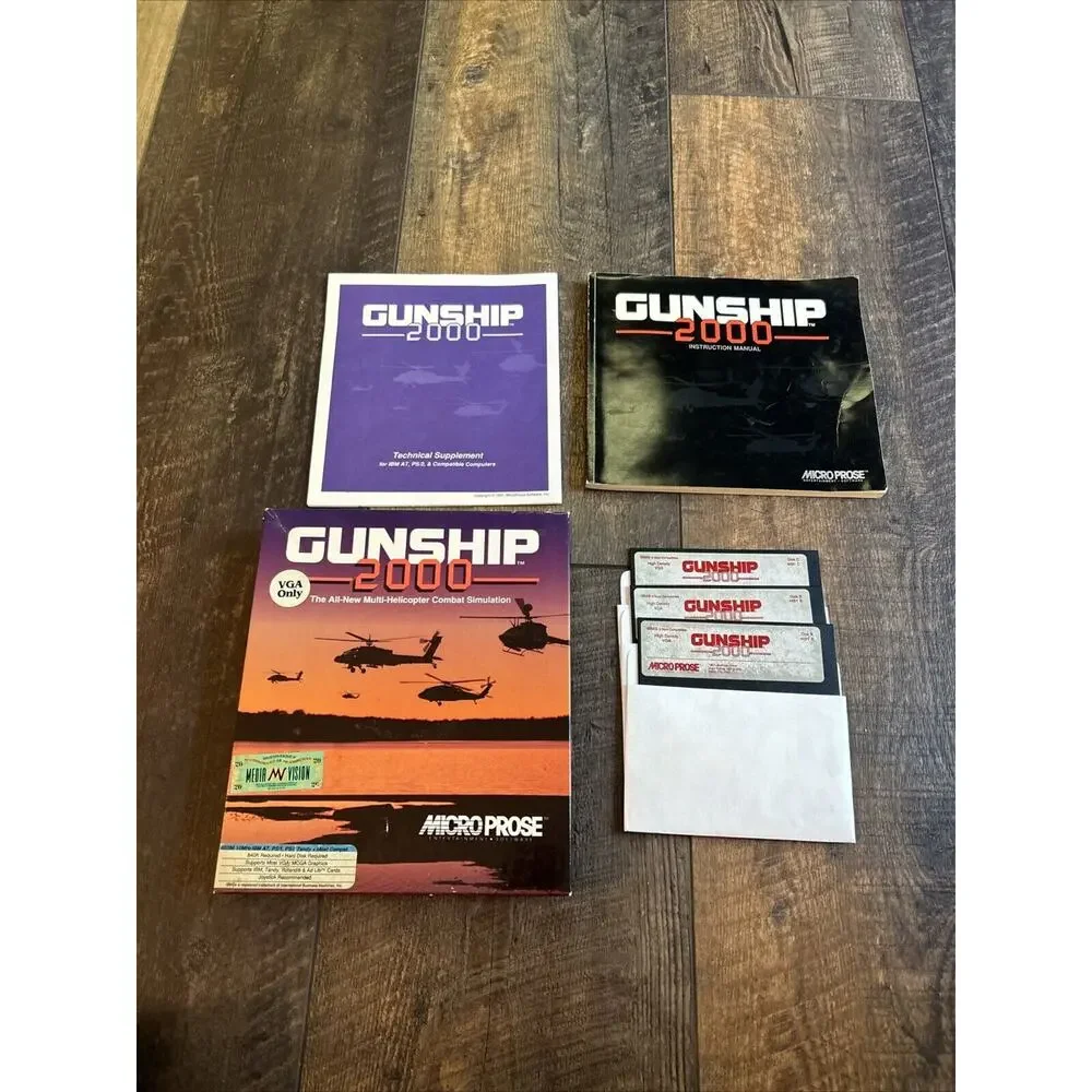 Gunship 2000 (PC, 1991)‎ - 5.25 Inch Floppy