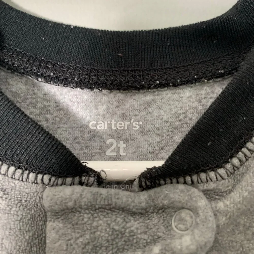Carters fleece footed