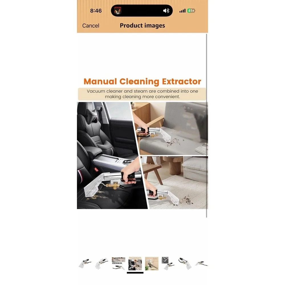 The Unbranded Brand extractor upholstery
