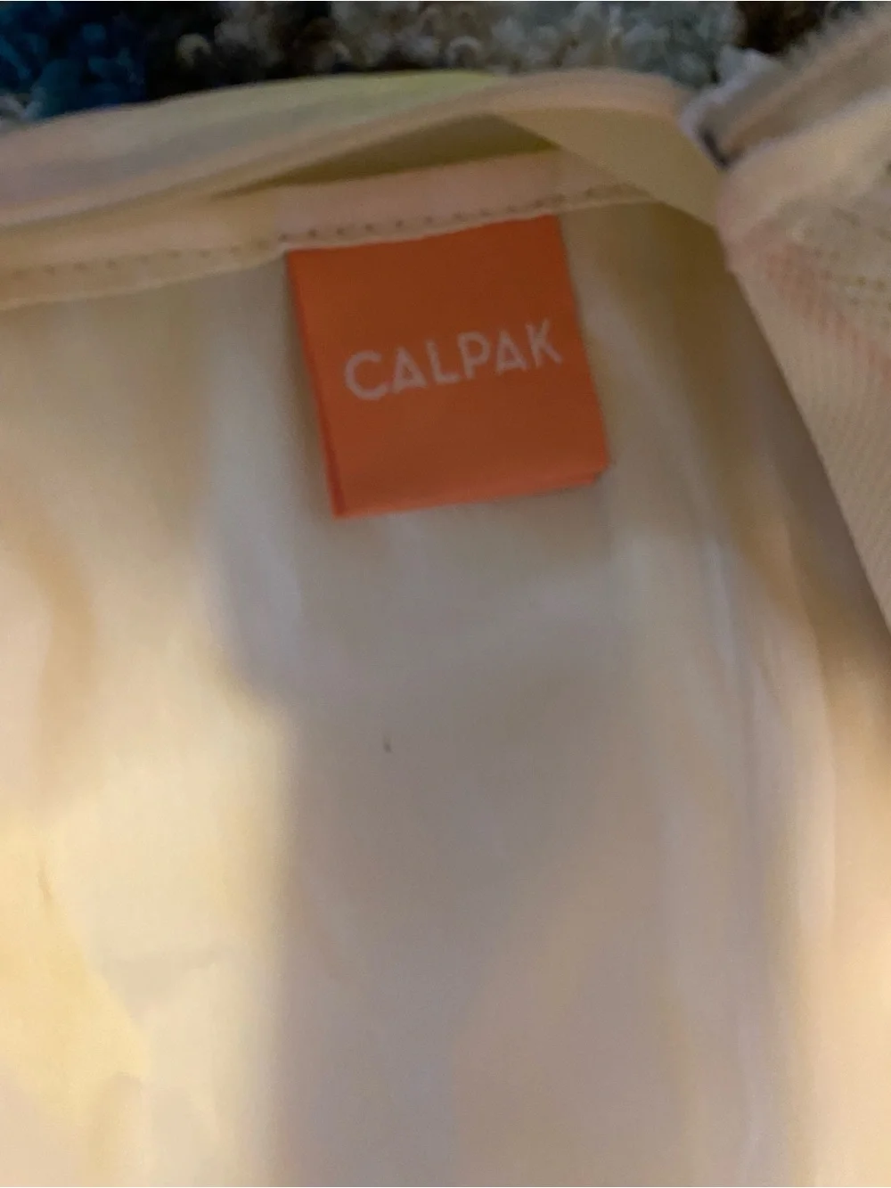 CALPAK Set of 2 Mesh Packing Cubes Travel Organizers Pastel Ombre Yellow Peach