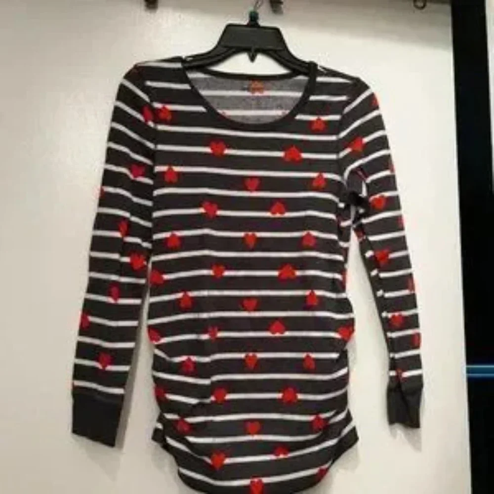 Heart-Themed‎ Maternity Pajamas by Old Navy Size Medium (Gently-Used)