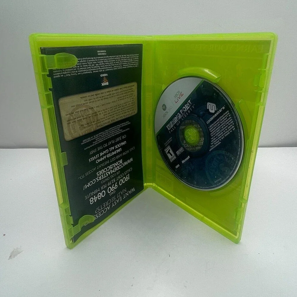 Turning Point: Fall Of Liberty X360 (Microsoft Xbox 360, 2008) No Manual