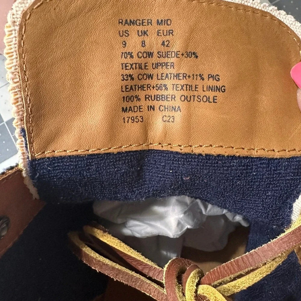 Polo Country Ralph Lauren NWOB SZ 9 Boots Multicolor Suede Corduroy Ranger