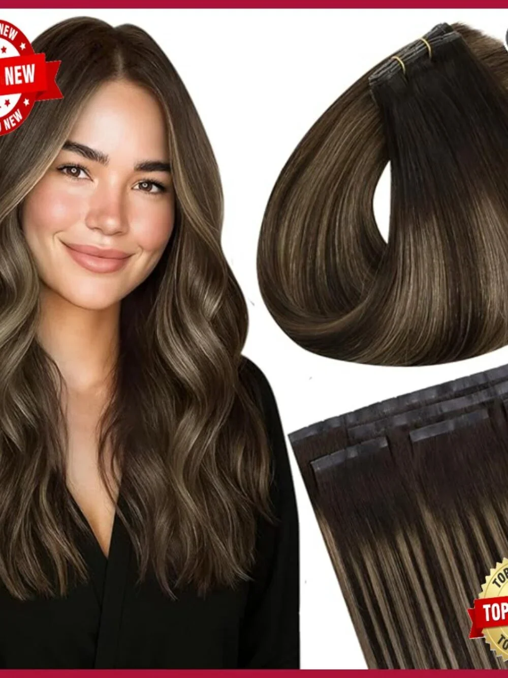 18 Inch Remy Human Hair Extensions 5 Piece Weft Micro Beads