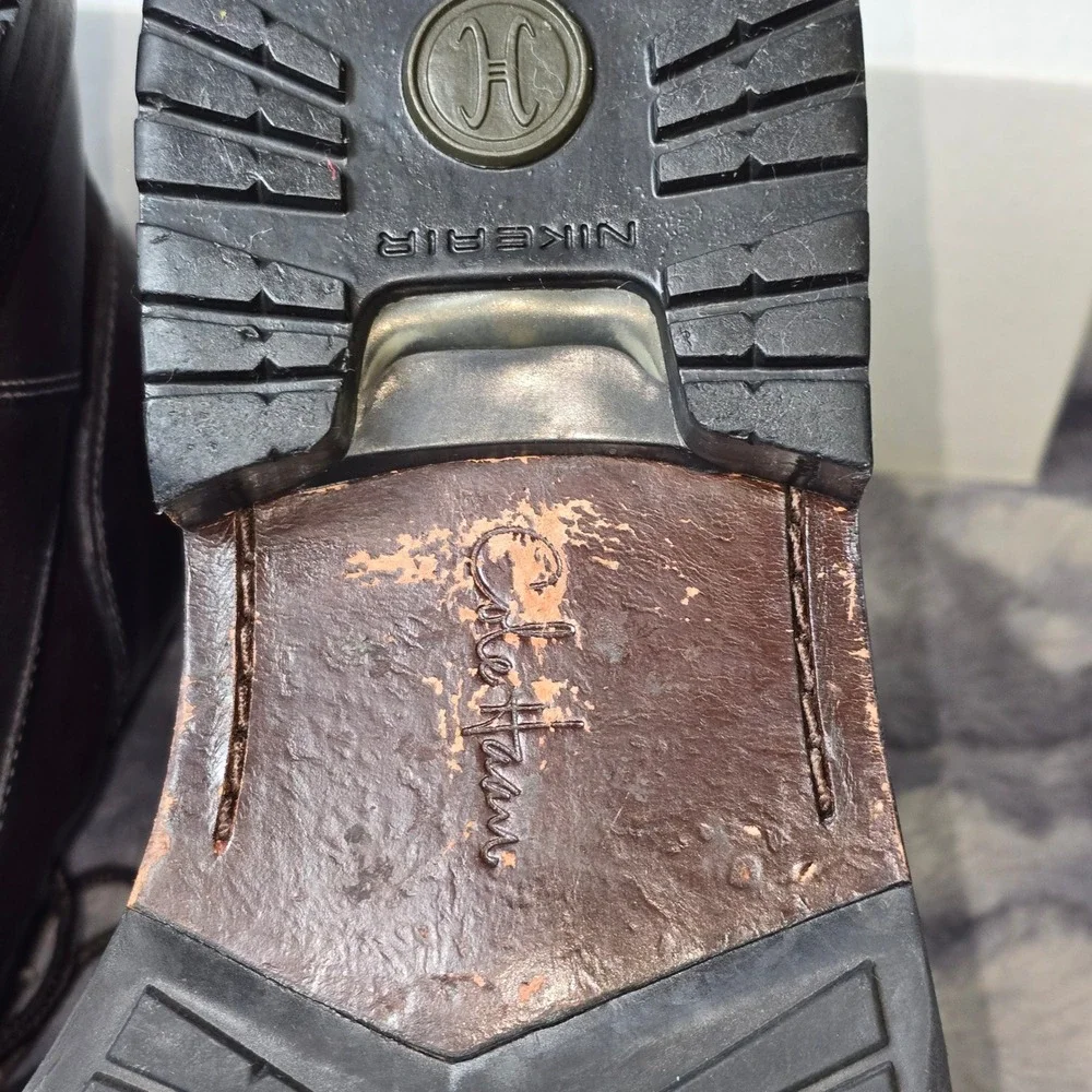 Cole Haan x Nike Air Boots‎ Dark Brown Leather Lace Up Mens 10.5