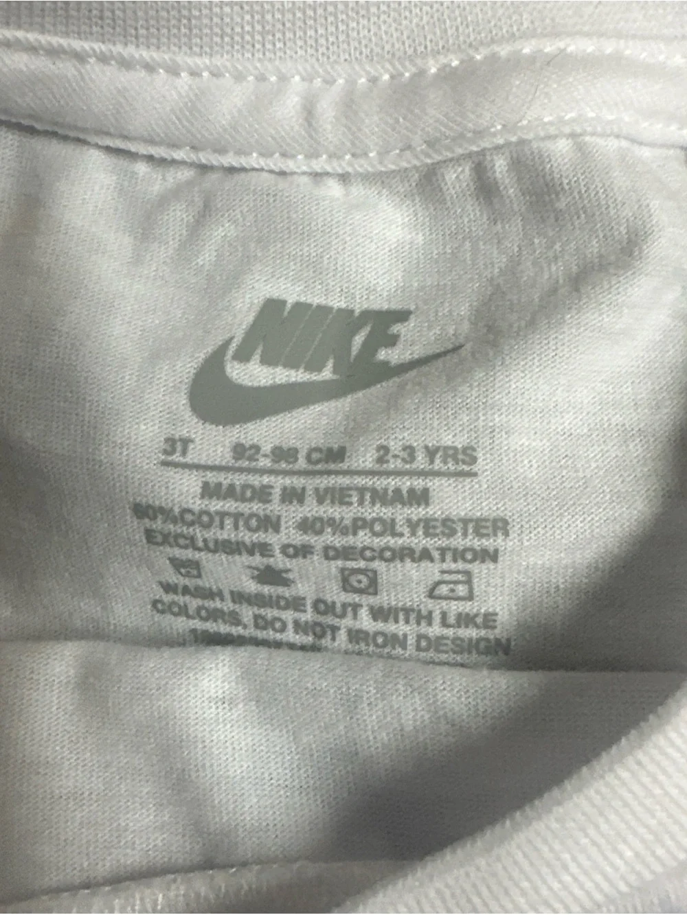 Nike white short