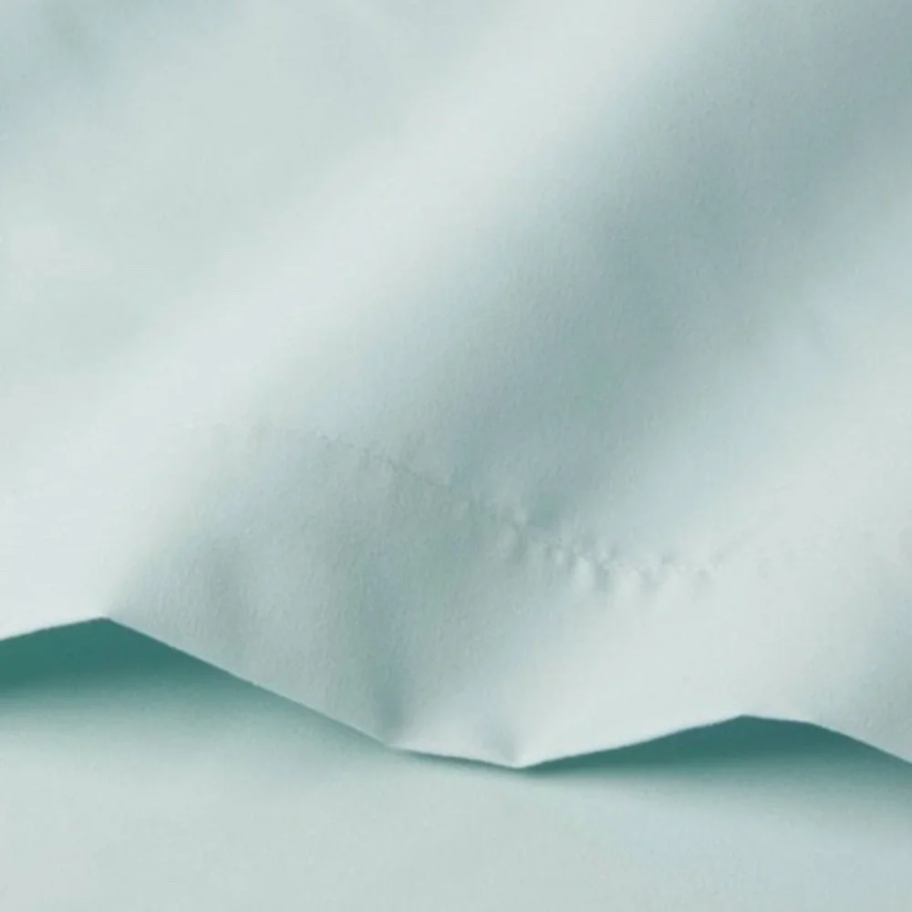 Room Essentials new microfiber queen mint green sheet with drawstring bag