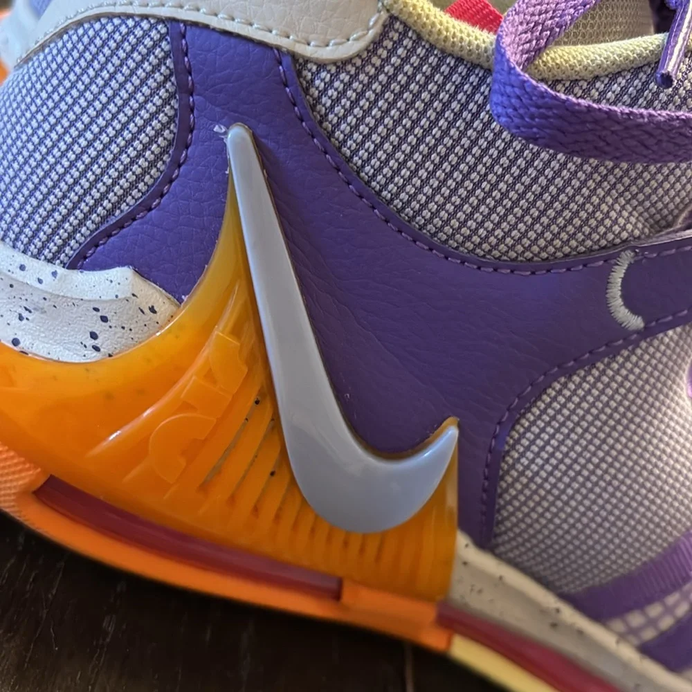 Nike LeBron Purple and Orange Sneakers size 6.5Y