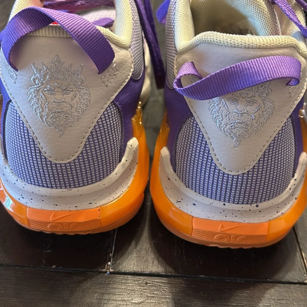Nike LeBron Purple and Orange Sneakers size 6.5Y