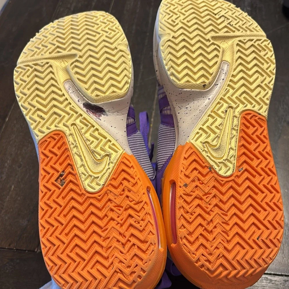 Nike LeBron Purple and Orange Sneakers size 6.5Y