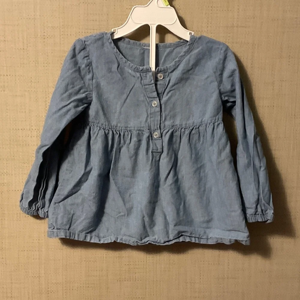 Carter's Blue Long Sleeve Casual Dress