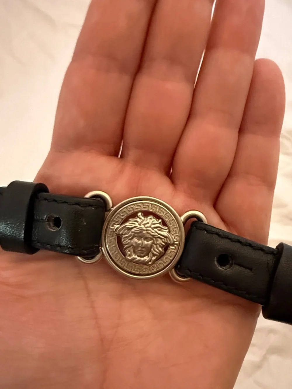 Versace leather or