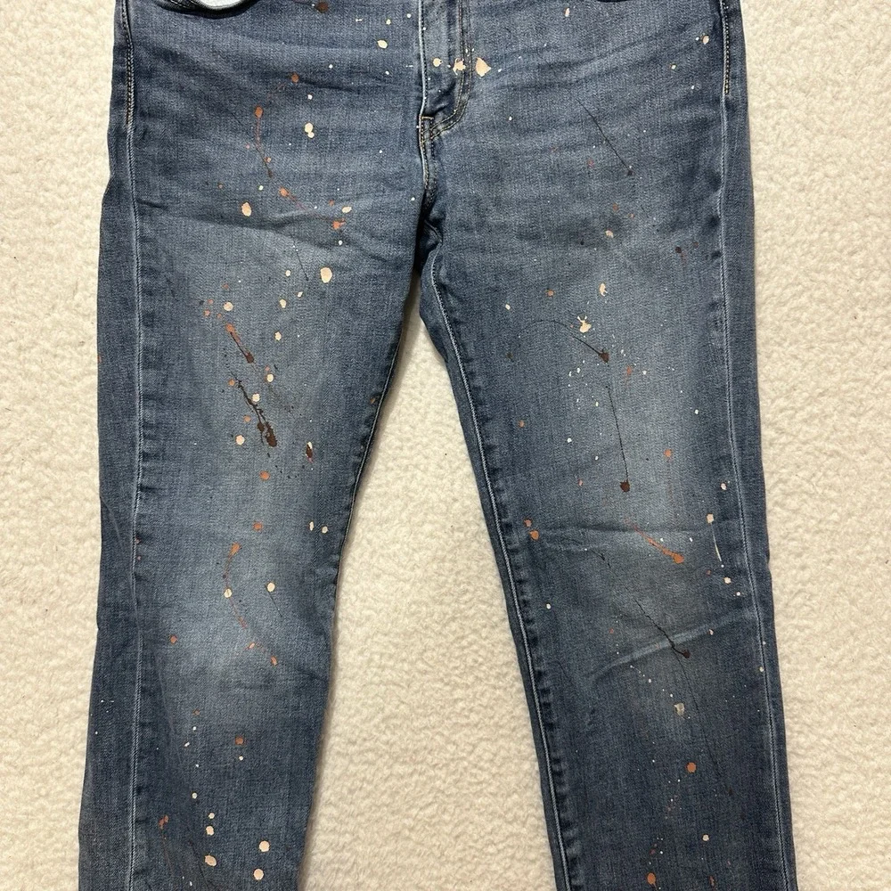 Levis 511 Jeans Tapered Stretch Cotton Classic Denim Blue Customized‎ Size 33
