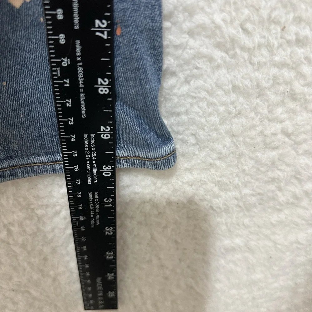 Levis 511 Jeans Tapered Stretch Cotton Classic Denim Blue Customized‎ Size 33