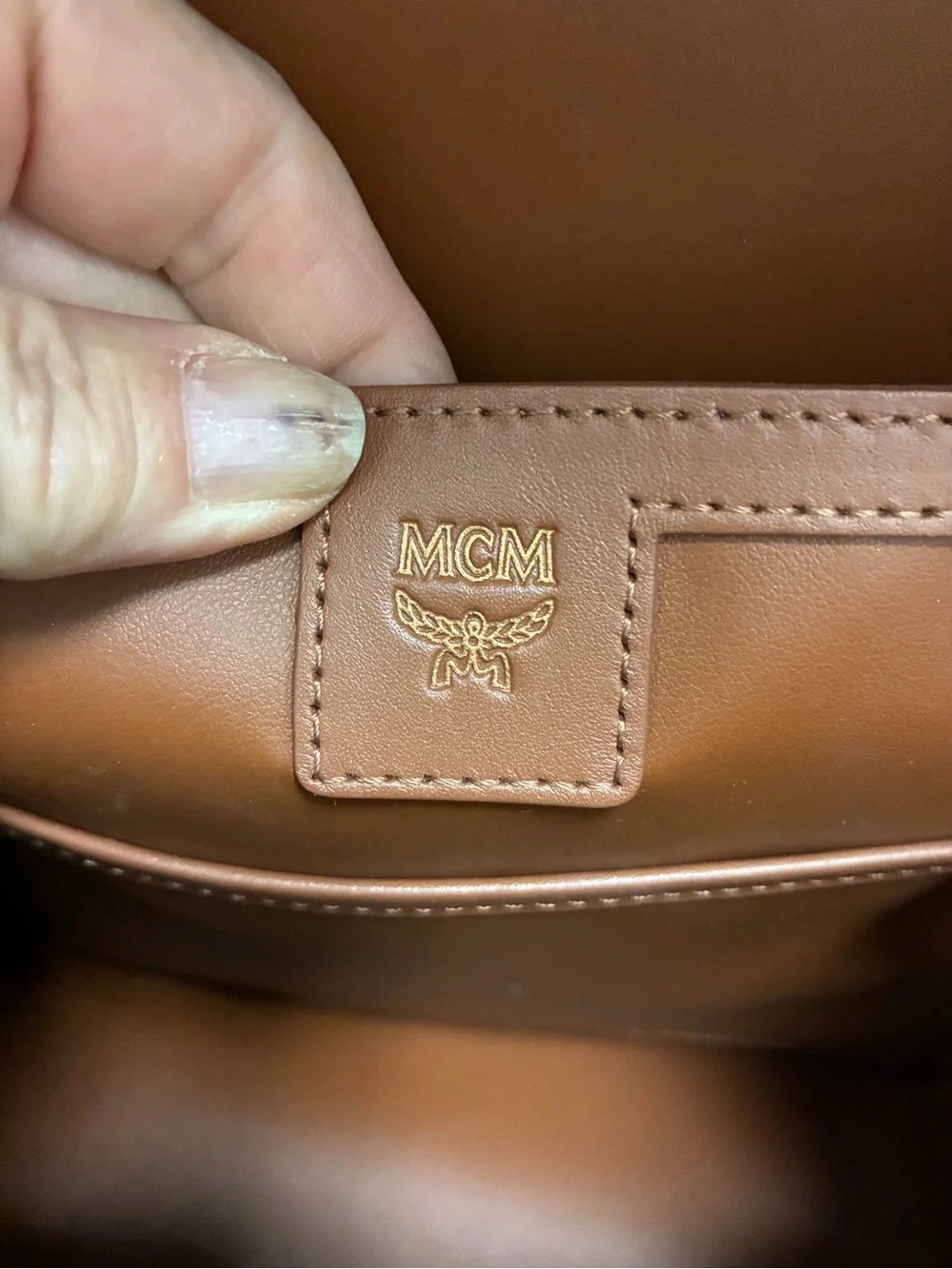 MCM monogram backpack