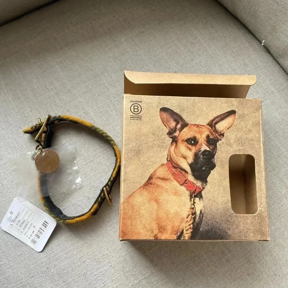 NWT Found My Animal x Free People Yellow Plaid Small Collar