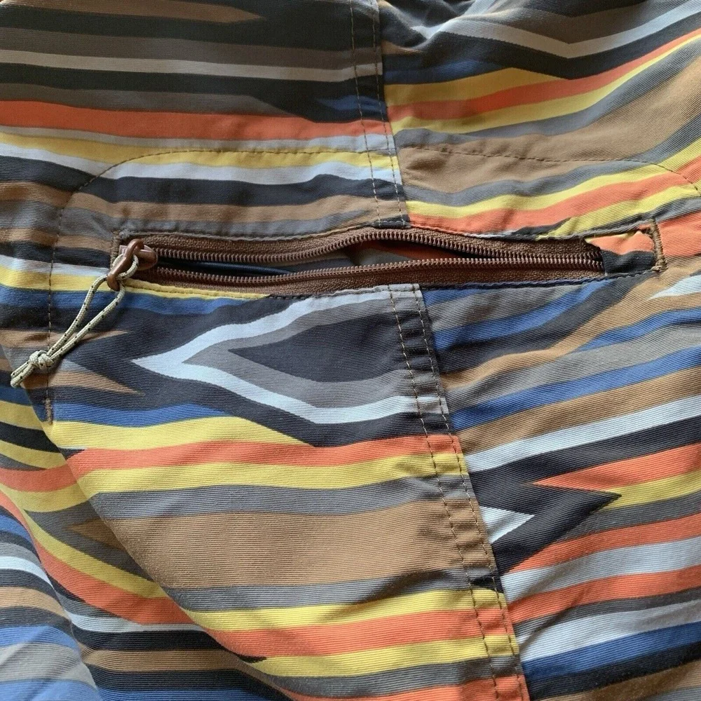 Patagonia Mens Swim Trunks 29 x 8 Board Shorts Unlined Striped Gorpcore Beach