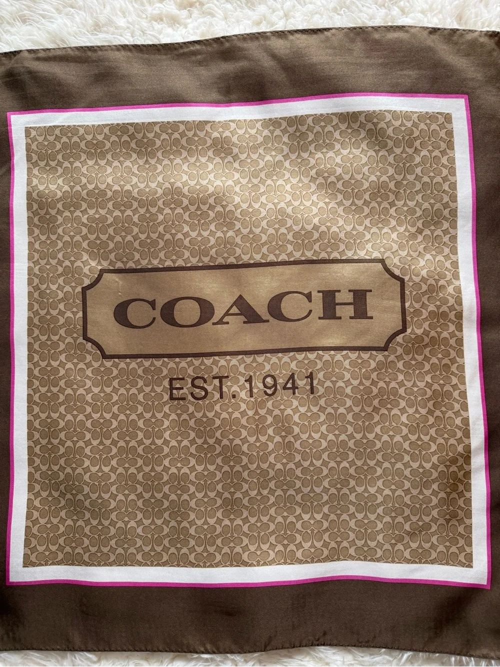 Coach 100% silk