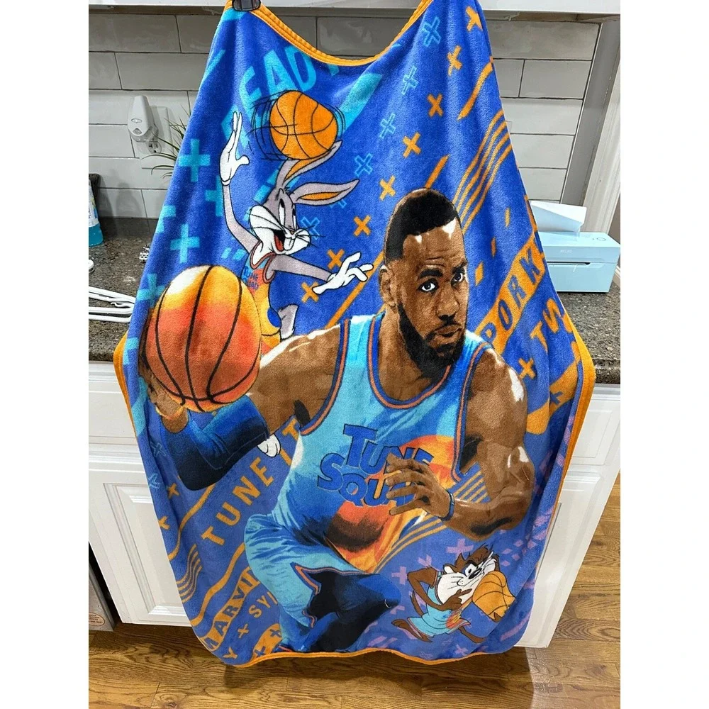 space jam lebron james‎ tune squad fleece blanket