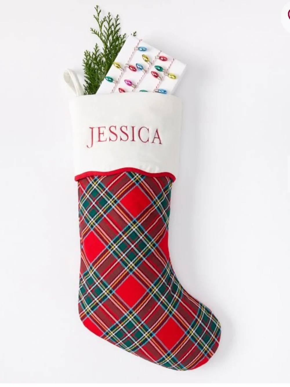 Mark & Graham NWOT tartan plaid stocking