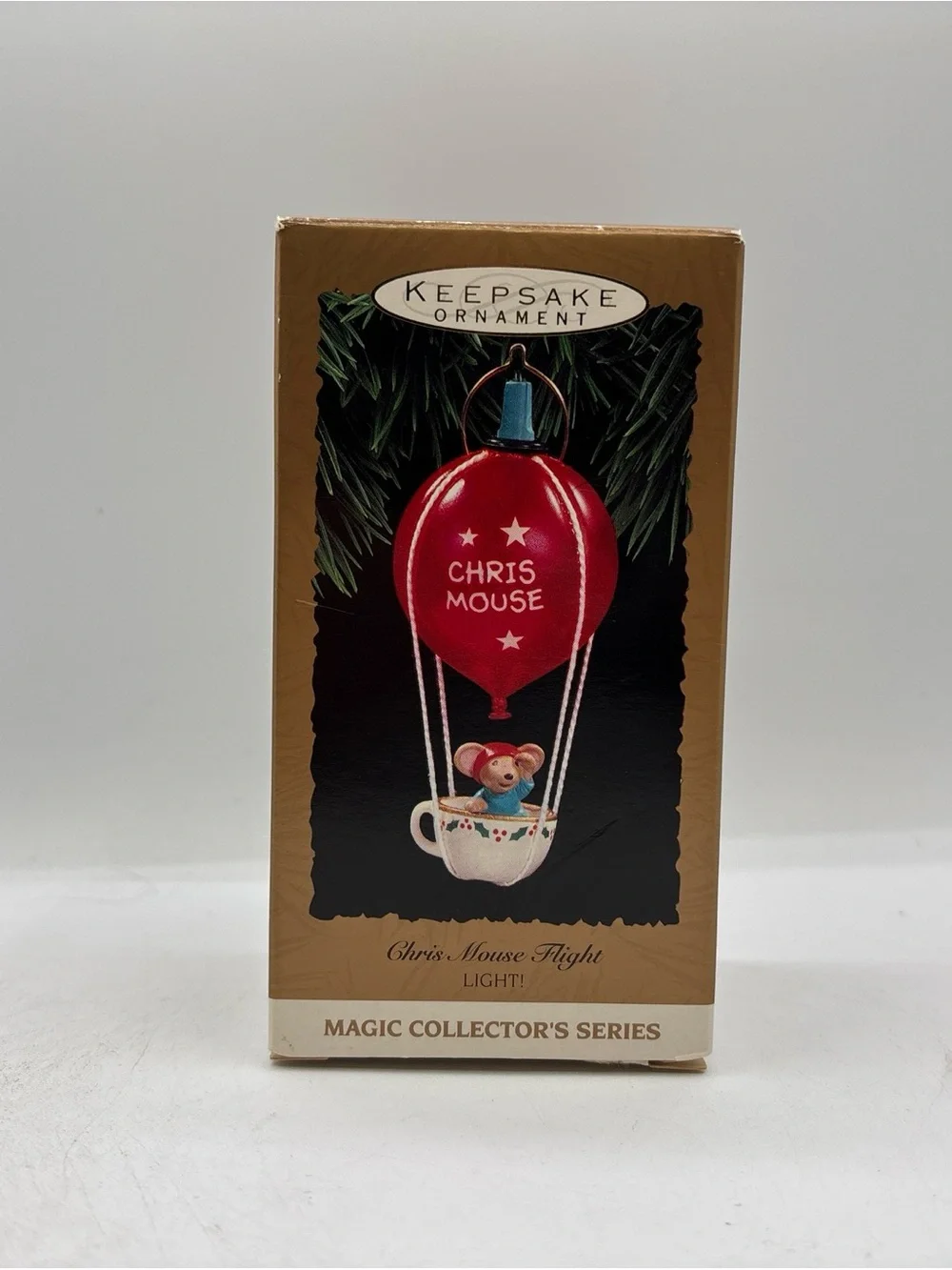 Hallmark Keepsake Ornament 1993 Vintage Chris Mouse Flight 9th In Mouse Series