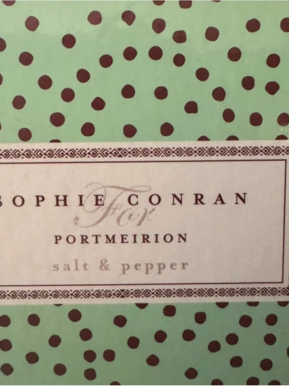 Portmeirion branded polka