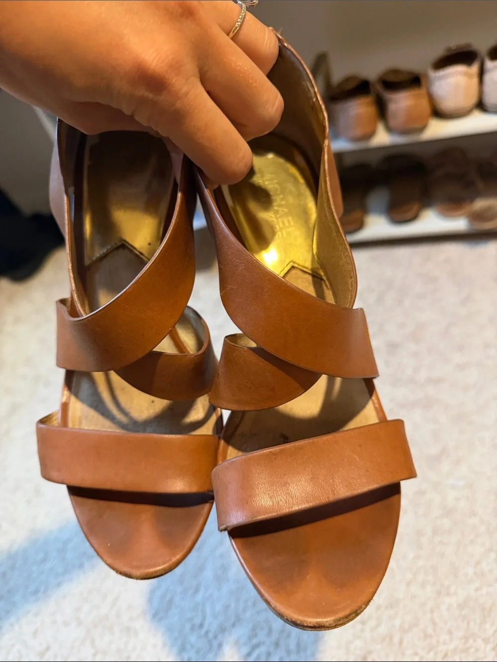 Michael Kors brown strappy