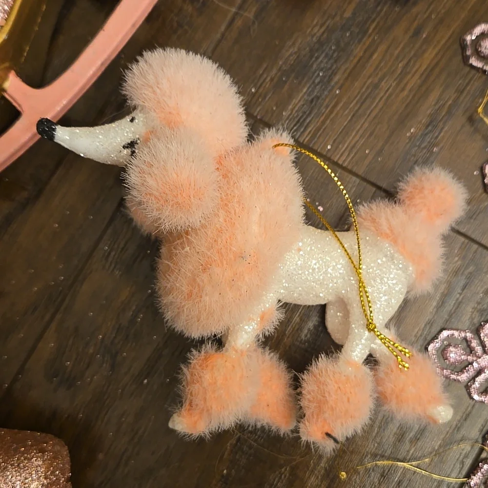 Pink Ice Skates with Unicorn and Poodle Set