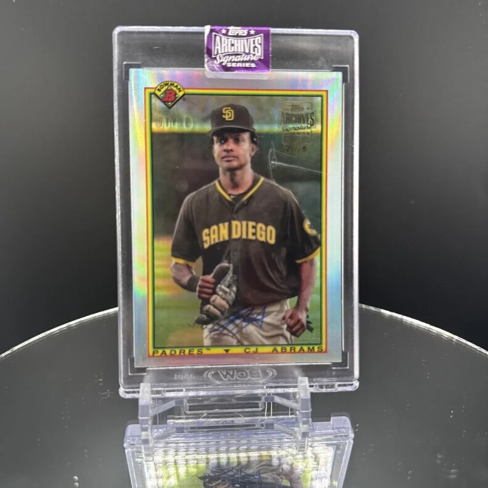 2025 Topps Archives Signature Series CJ Abrams Autograph /10 '19 Bowman Chrome