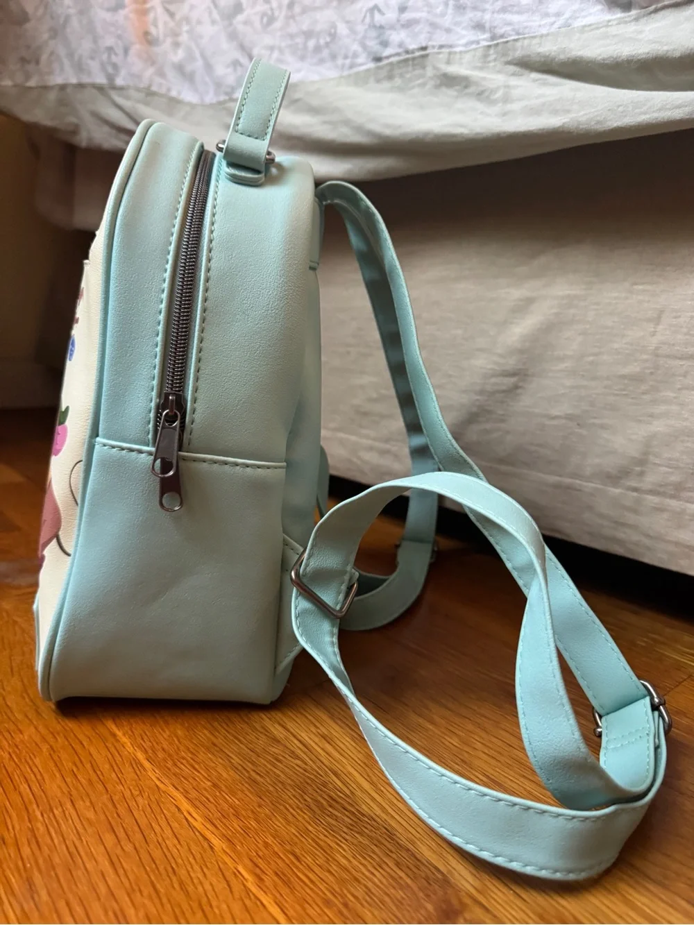 Disney Loungewfly Cinderella’s Mice white and blue backpack