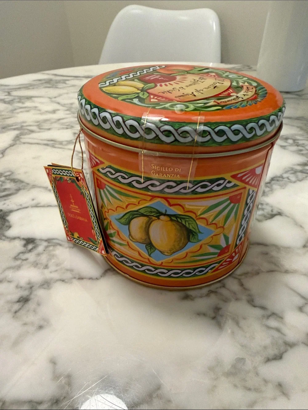 Dolce & Gabbana designer tin