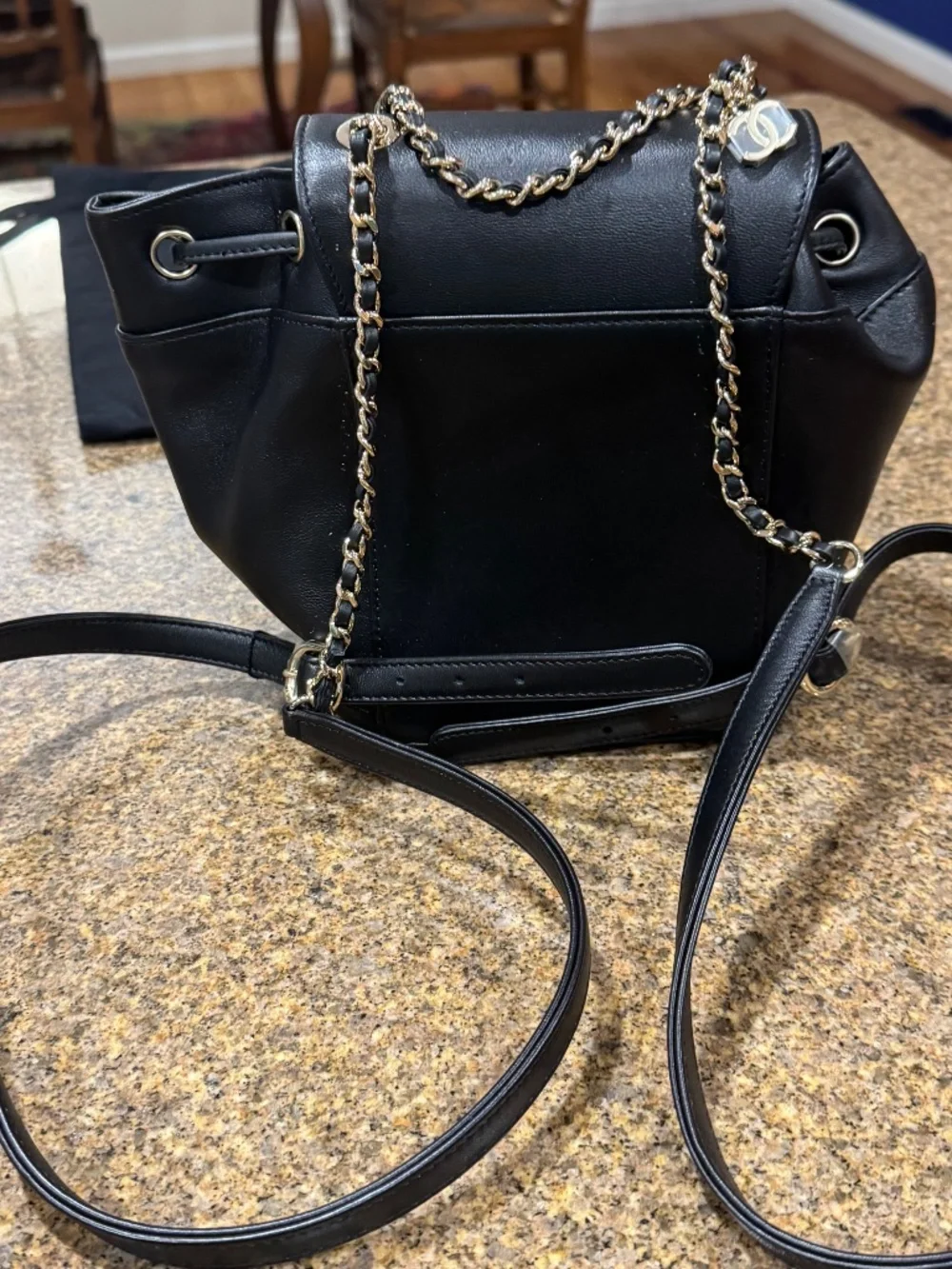 CHANEL authentic leather