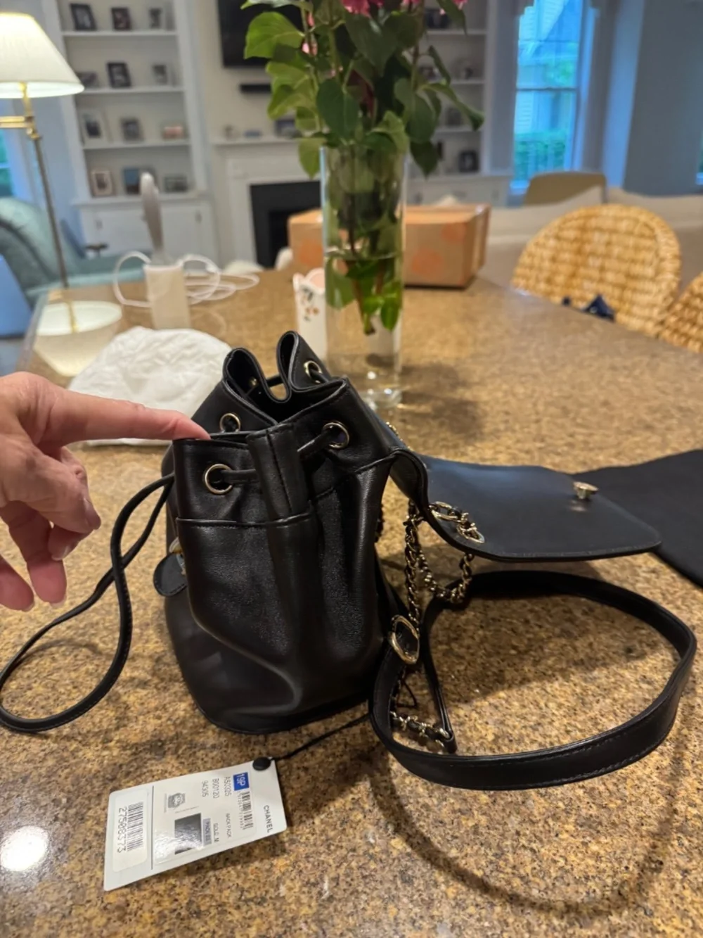 CHANEL authentic leather